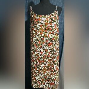 NIKE Size 2X
Dual Ditsy Floral Print Camisole Dress - Firewood Orange